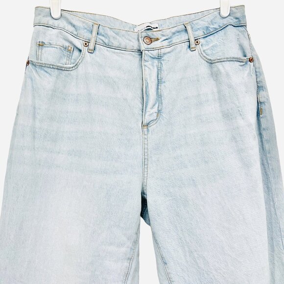 LOFT Women's Distressed High Rise Raw Hem Blue Denim Jeans Size 30/10 W32"xL30" - Picture 3 of 12